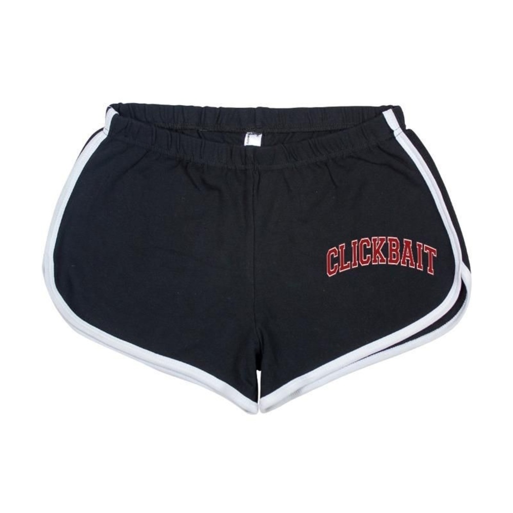 NWT David Dobrik Black Clickbait Shorts